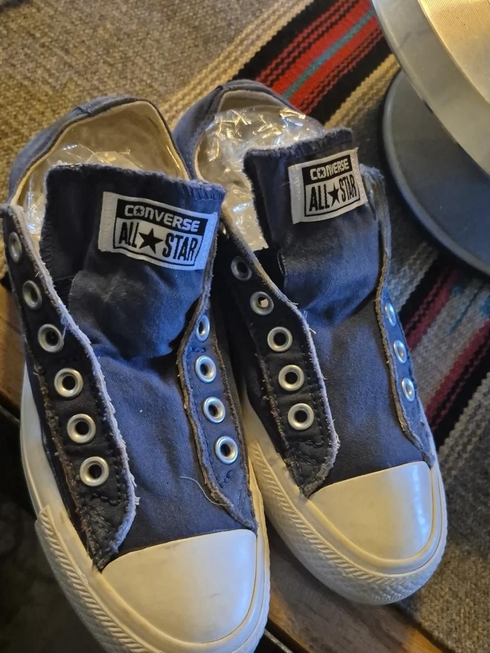 Converse Chuck Taylor Laceless All Star Low Profile Blue Denim Womens Sz.6.5.(#)